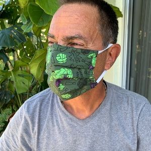 The incredible Hulk marvel comics face mask